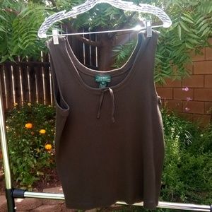 Just in *Lauren Ralph Lauren* 100 %cotton tank top